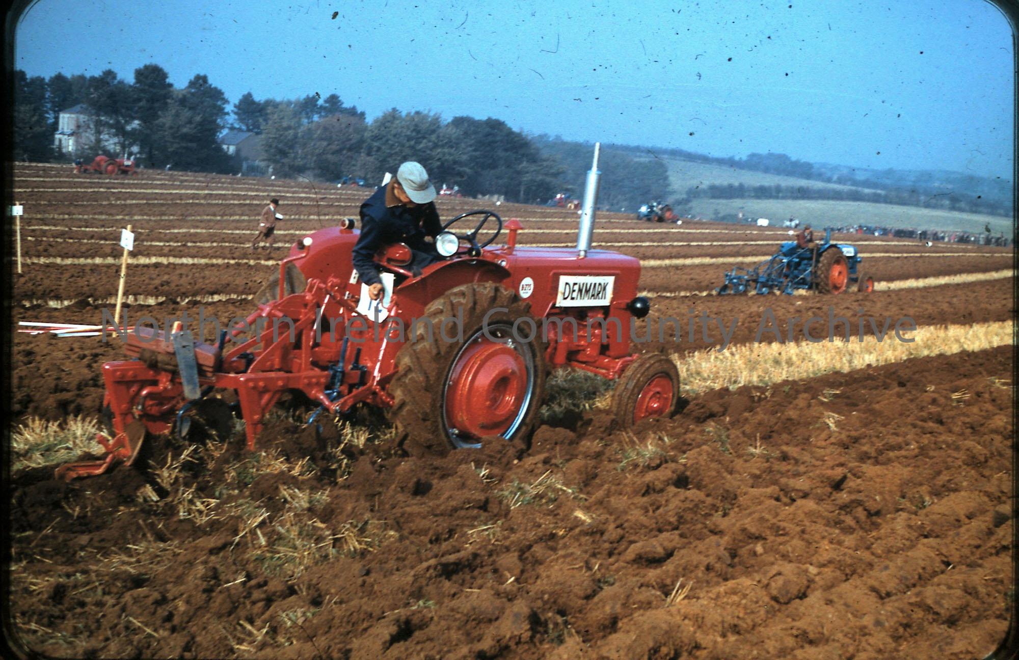 International ploughing match, 1959- Denmark competitor