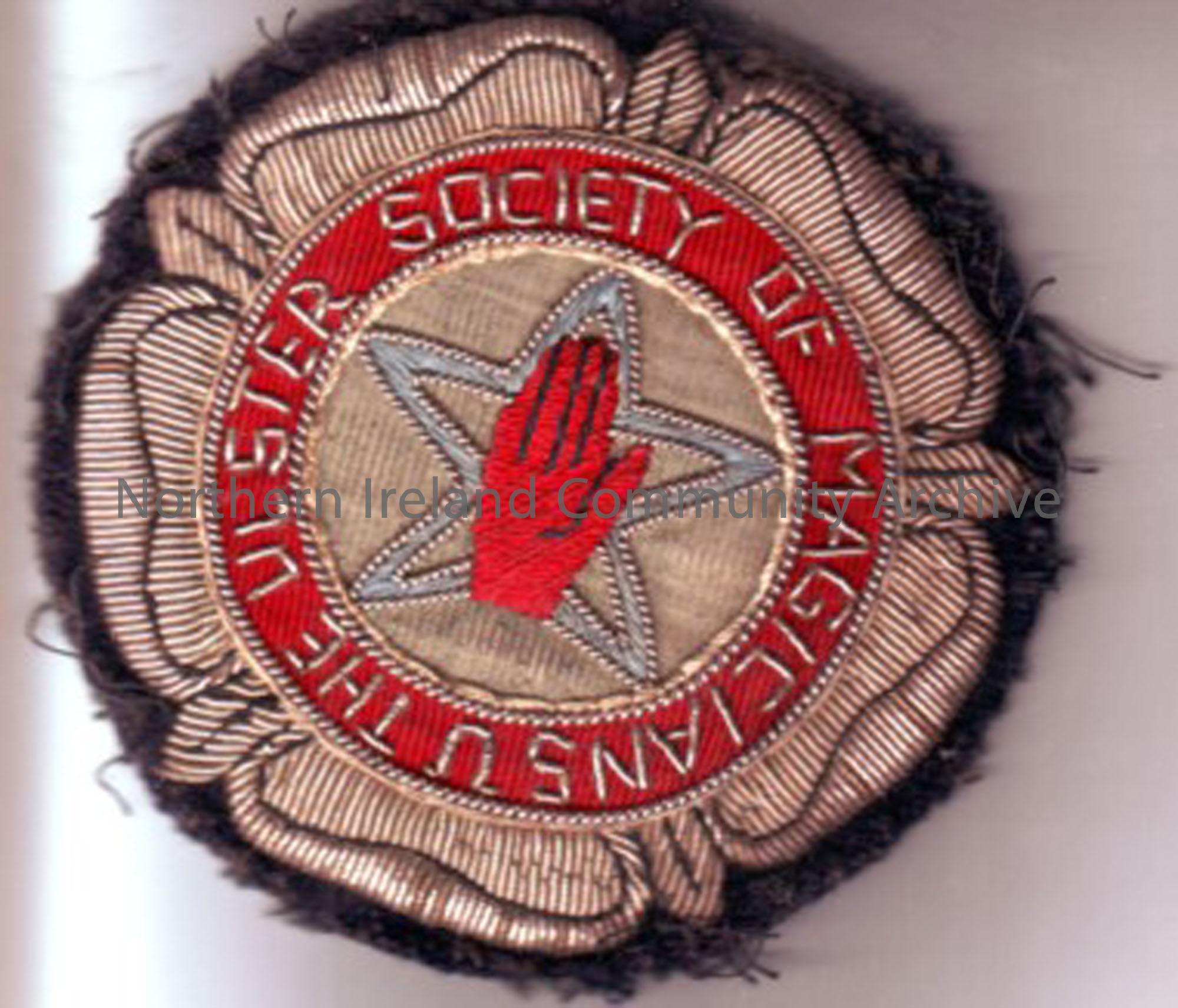 Textile badge- The Ulster Society of Magicians