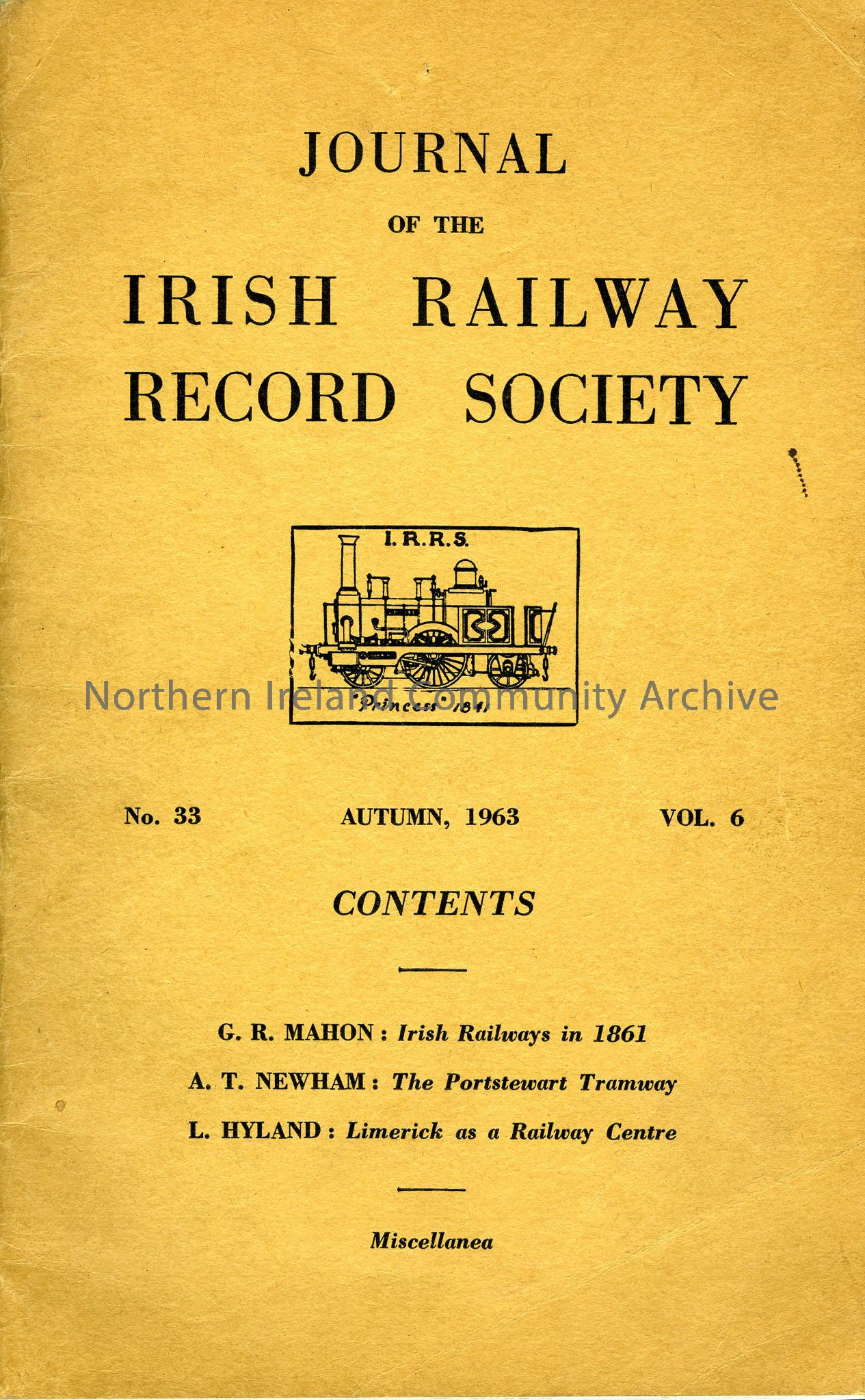 Journal of the Irish Railway Recod Society