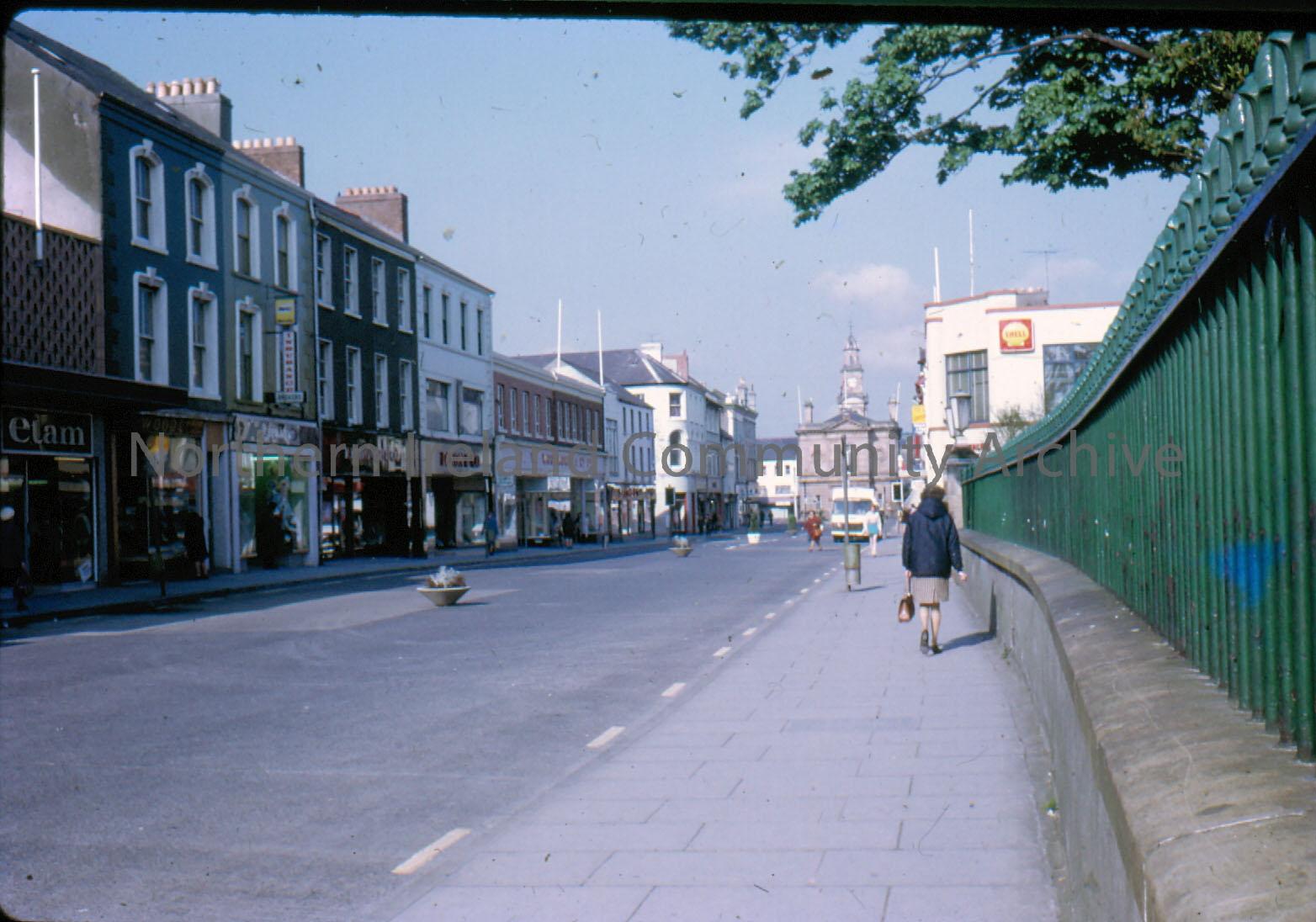 Church Street after it was closed to traffic