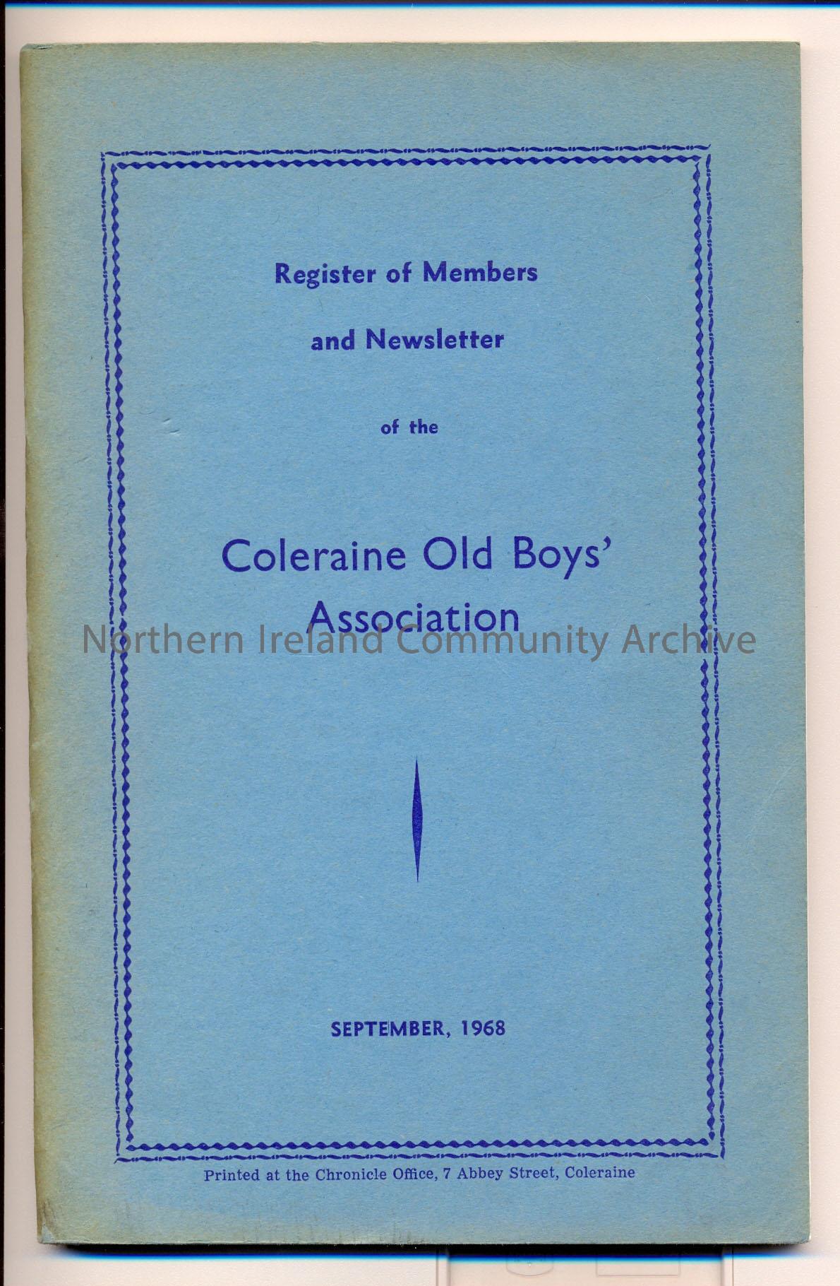 Coleraine Old Boys’ Association