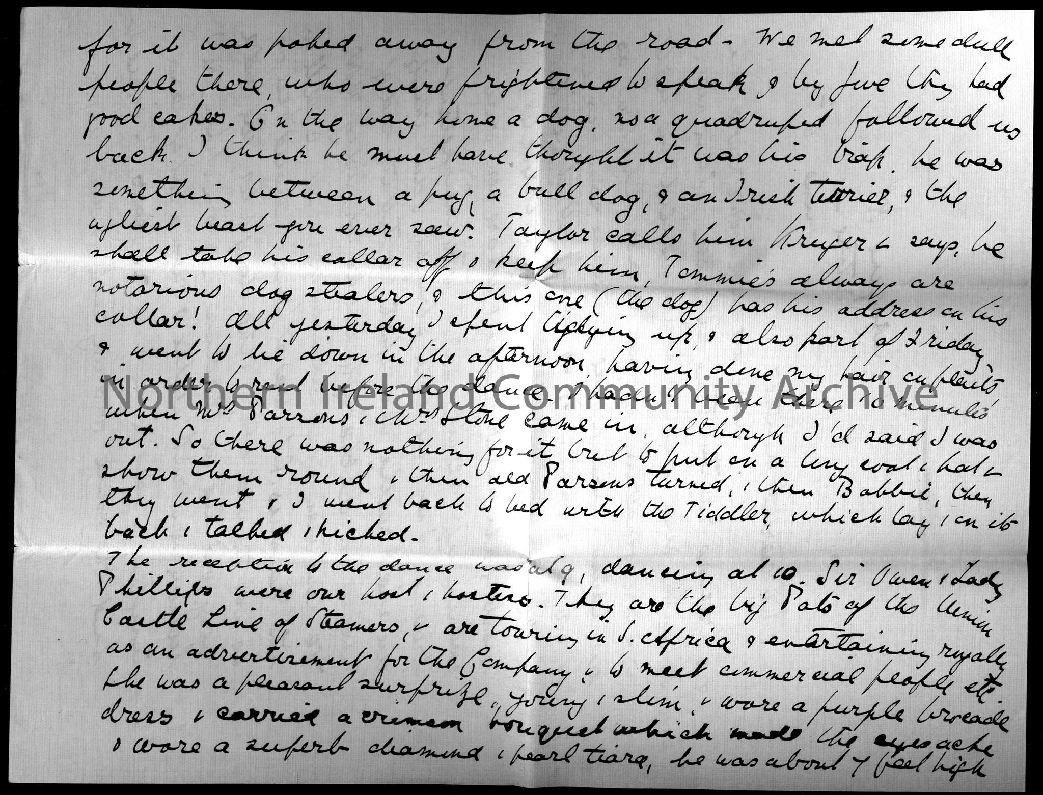 letter from Lady Dorothy Arter Hezlet to her mother from 1 Magazine Road, Pretoria, June 16th. Dorothy has recently moved to Magazine Road, Pretoria f… – CM.2014.1240.1 back