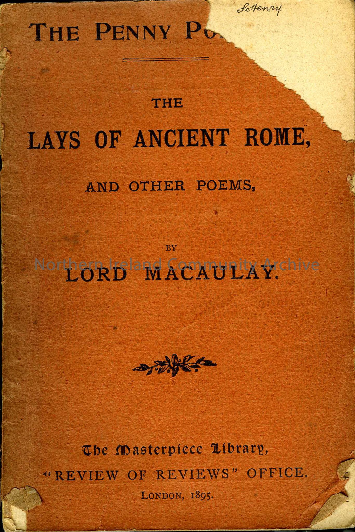The Lays of Ancient Rome and other Poems by Lord Macaulay