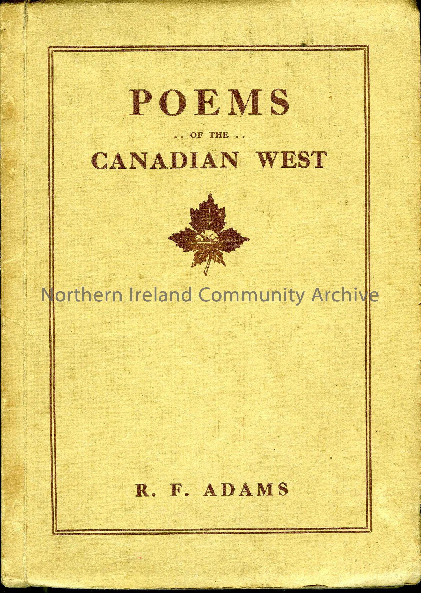 Poems of the Canadian West
