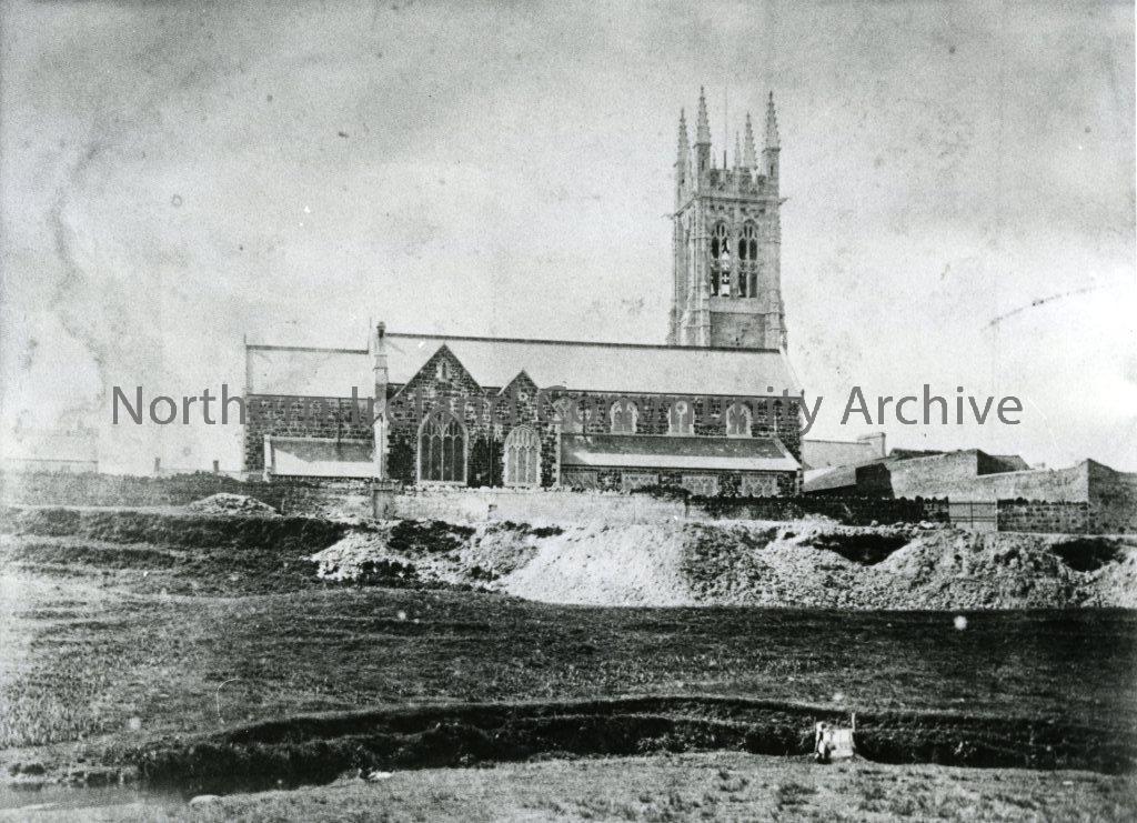 St. Patrick’s Church, Coleraine, showing ‘The Ramparts’, 1884 (1691)