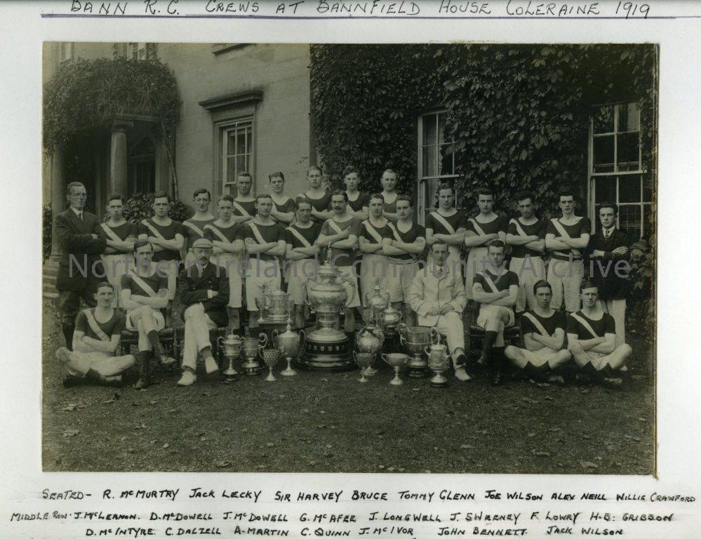 Bann R.C. Crews at Bannfield House Coleraine, 1919 (5852)