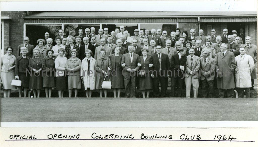 Official Opening, Coleraine Bowling Club, 1964 (6182)