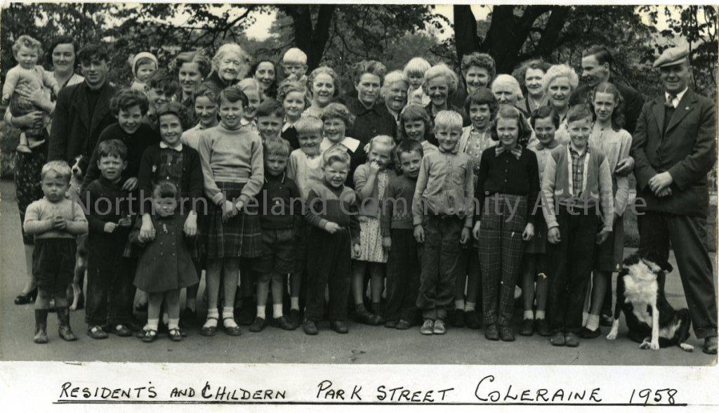 Residents and Children, Park Street, Coleraine, 1958 (4746)