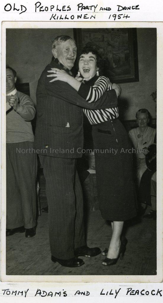 Old People’s Party and Dance, Killowen, 1954; Tommy Adams and Lily Peacock (5641)