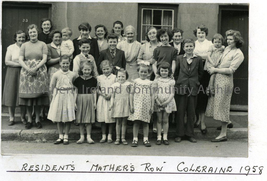 Residents Mathers Row, Coleraine, 1958 (3990)