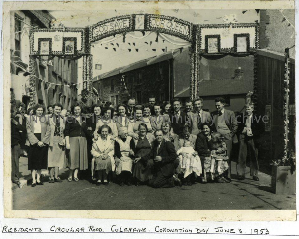 Residents Circular Road, Coleraine, Coronation Day, June 3, 1953 (4400)