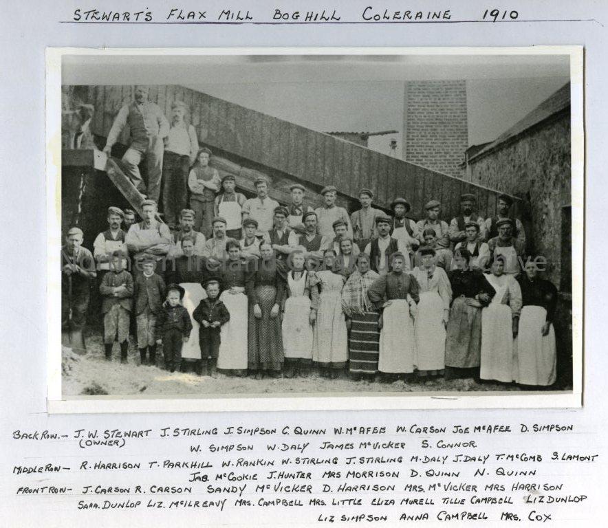Stewart’s Flax Mill, Boghill, Coleraine, 1910 (5775)