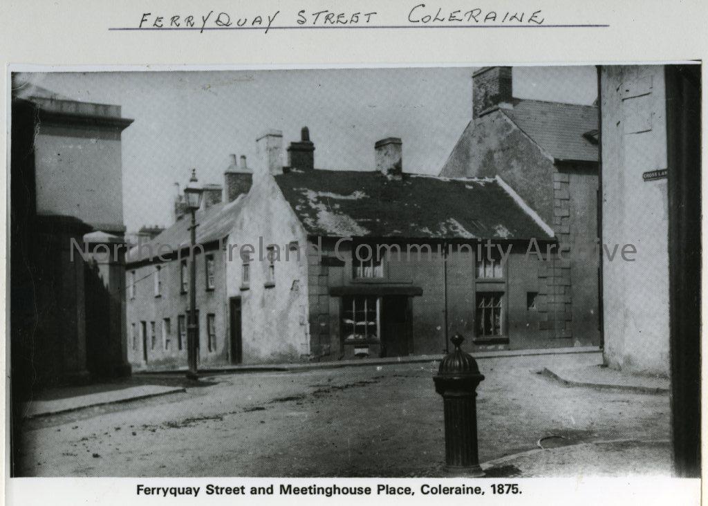 Ferryquay Street and Meetinghouse Place, Coleraine, 1875 (6145)