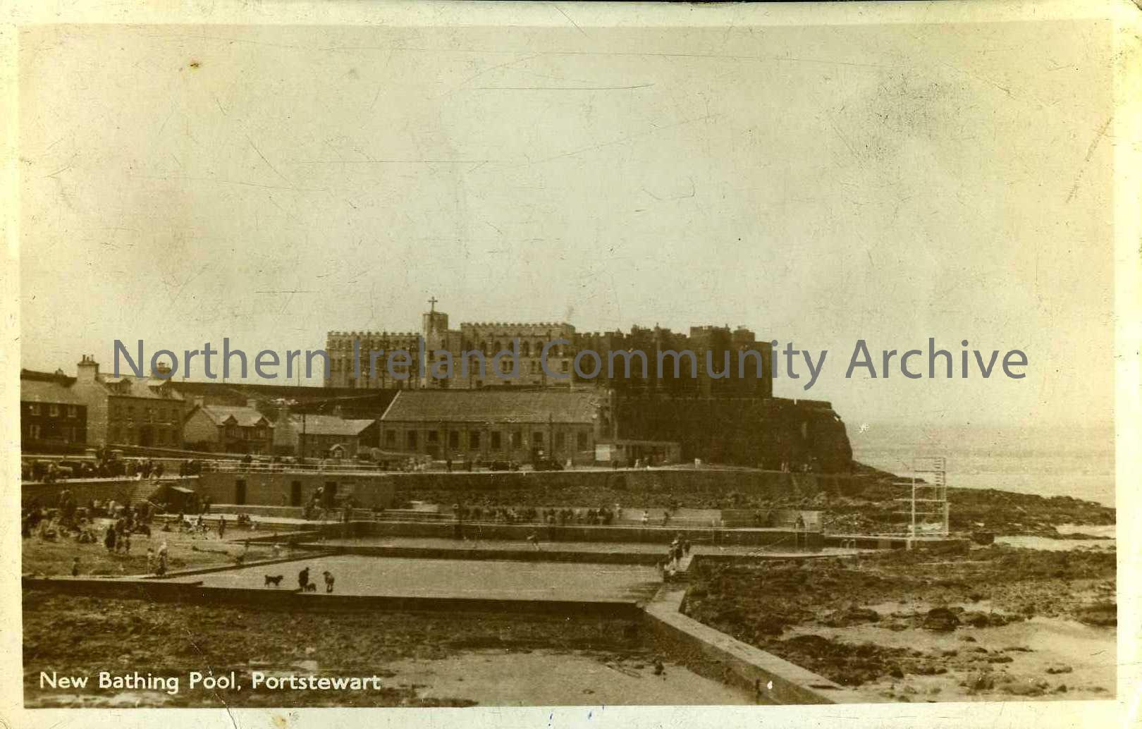 postcard titled, New Bathing Pool, Portstewart.  (3197)