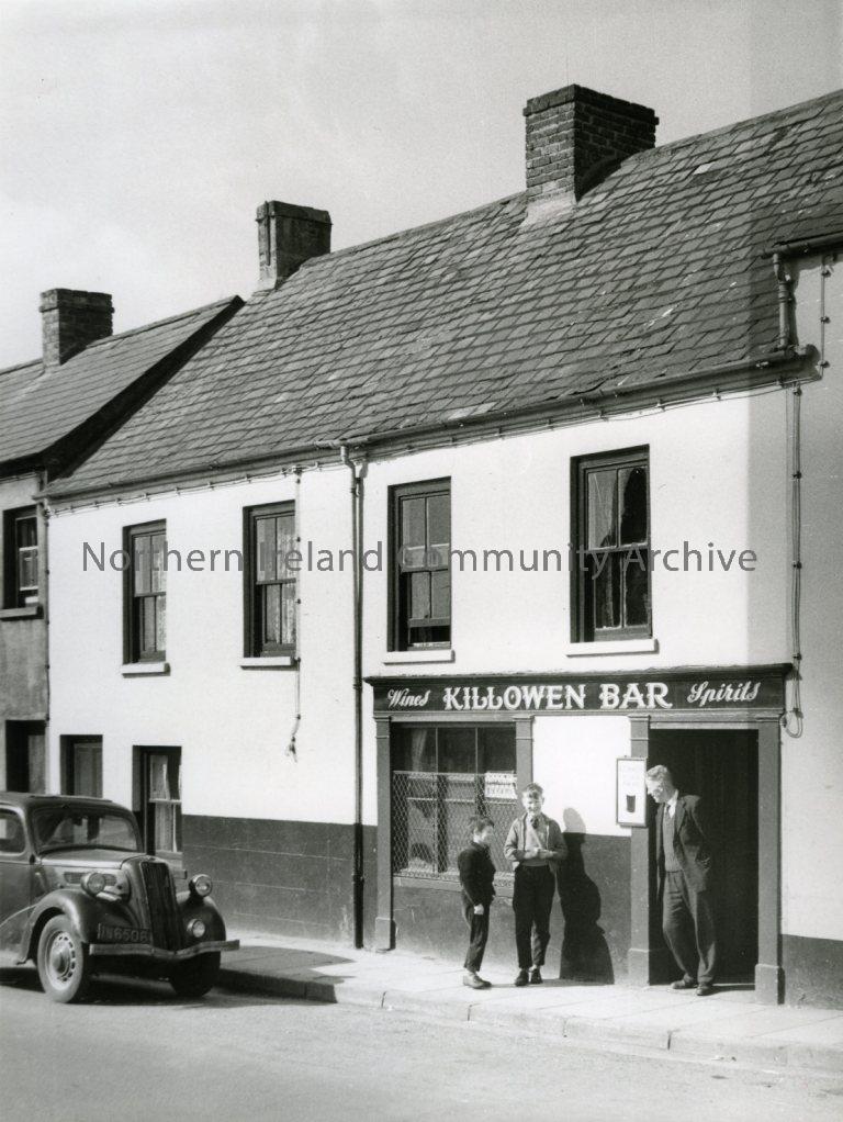 Black and white photograph of No103 & 105 Killowen Street, Coleraine, 1957 (2721)
