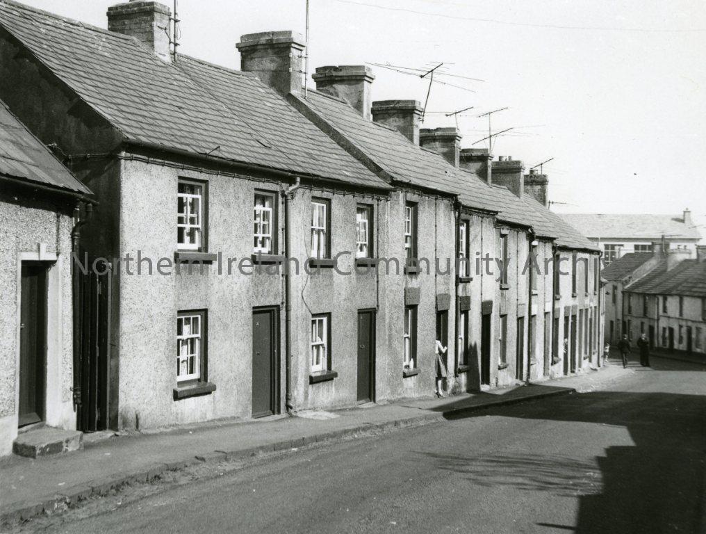 Black and white photograph of No11 to 23 Kyles Brae, Coleraine, 1957 (2898)