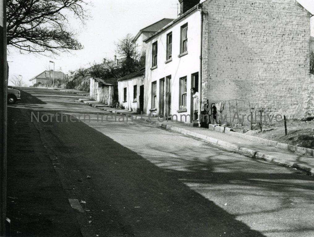 Black and white photograph of No65, 67 & 69 Kyles Brae, Coleraine, 1957 (1831)