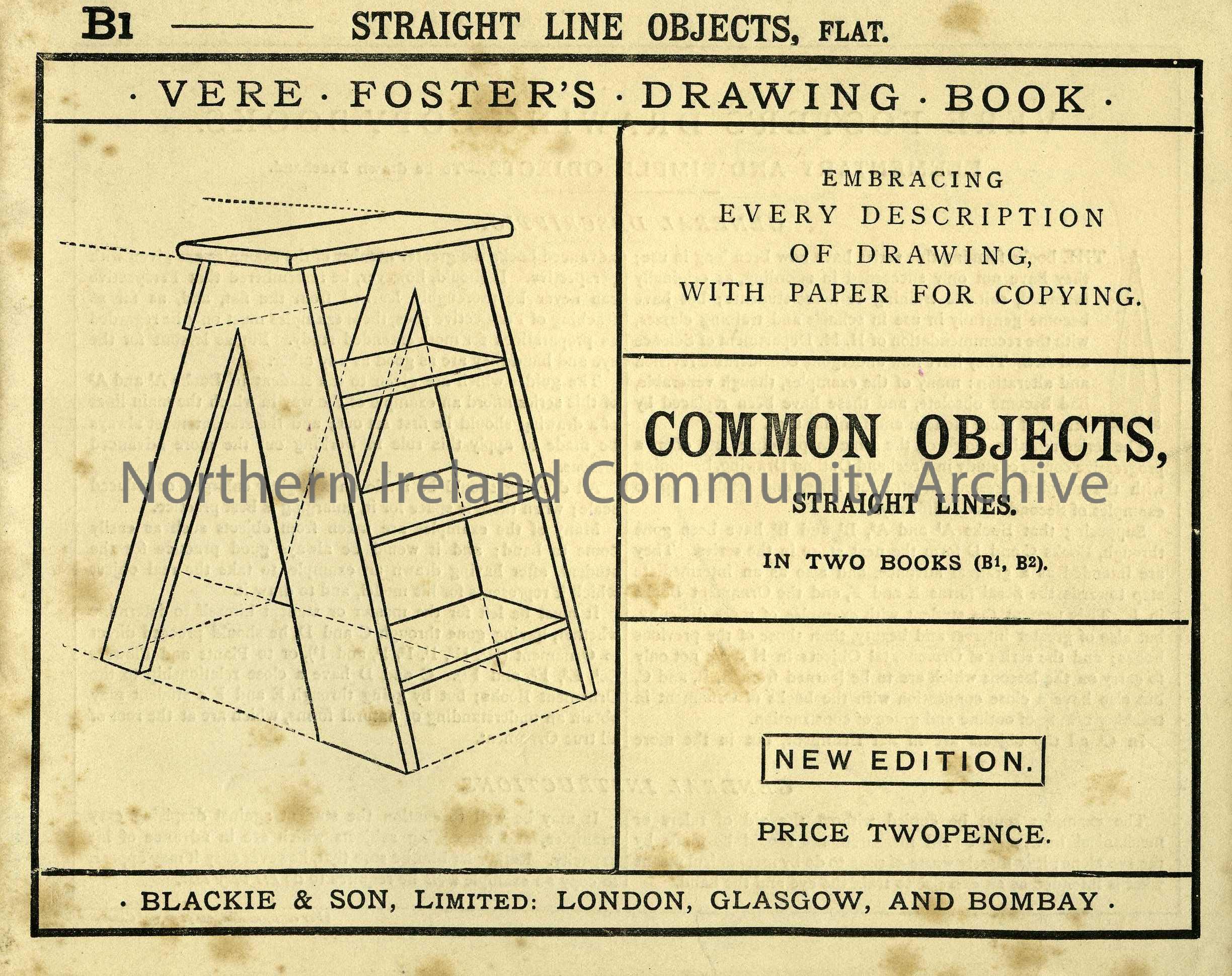 book titled, Vere Foster’s Drawing Book (5771)