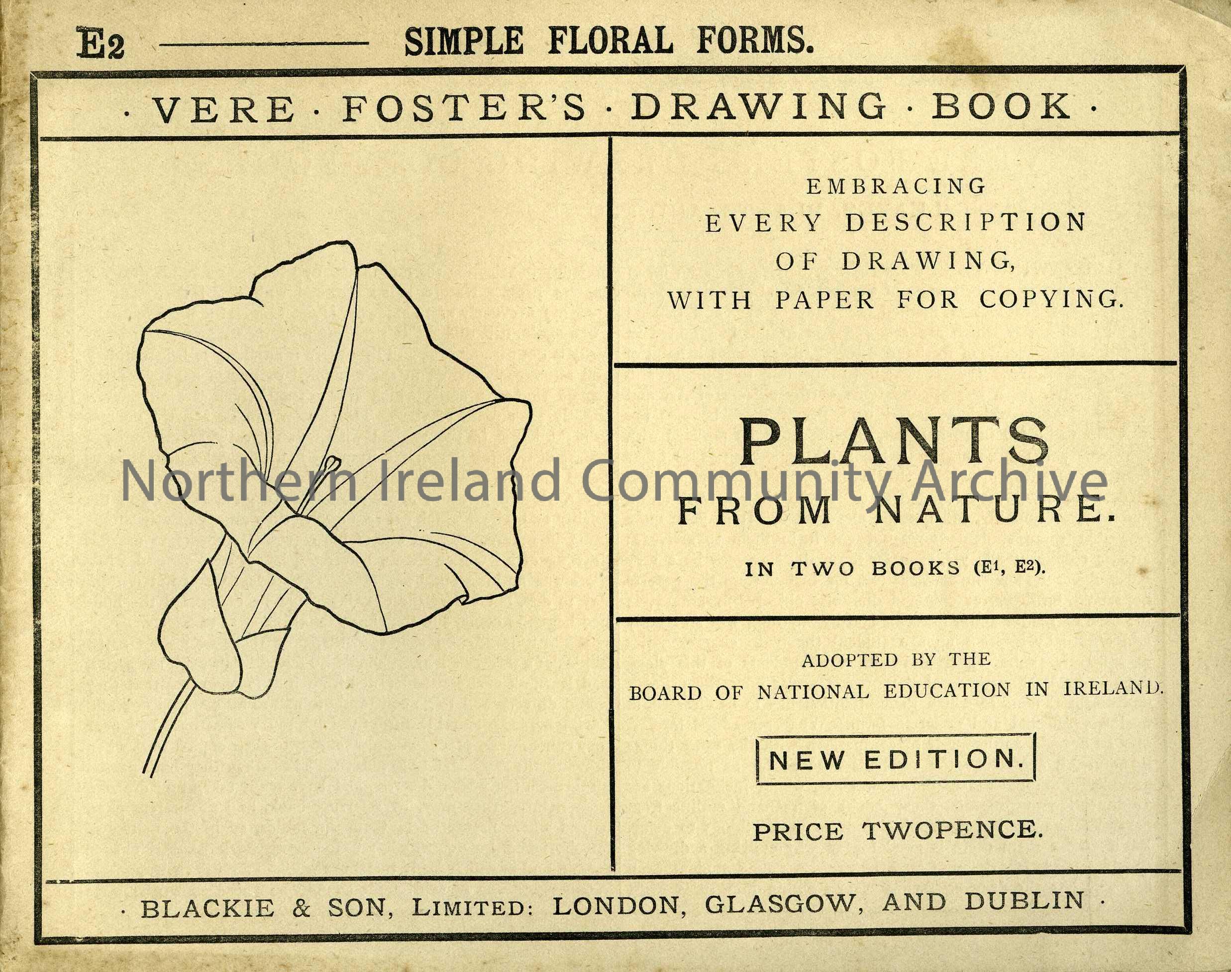 book titled, Vere Foster’s Drawing Book (4021)