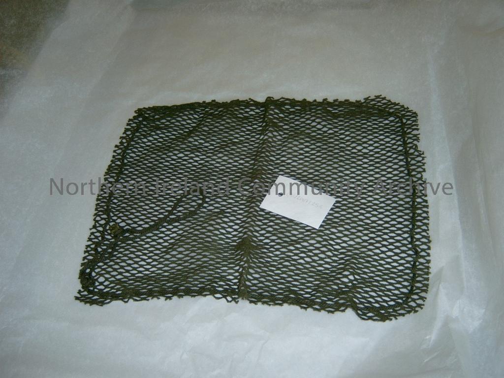 ww2 khaki net draw string bag (3955)