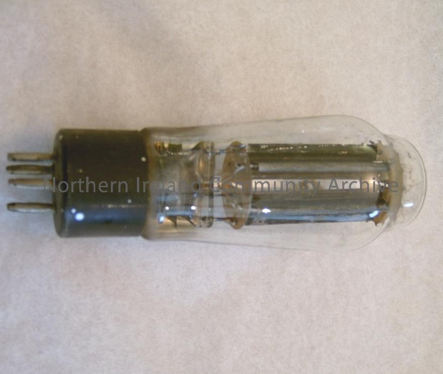 glass valve, painted black in the interior. Used for similar type of radio to CM/2007/532. (1967)