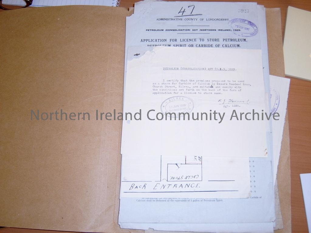 file of documents  re Petroleum and County Planning. Documents range from 1930’s to 1940’s (6862)