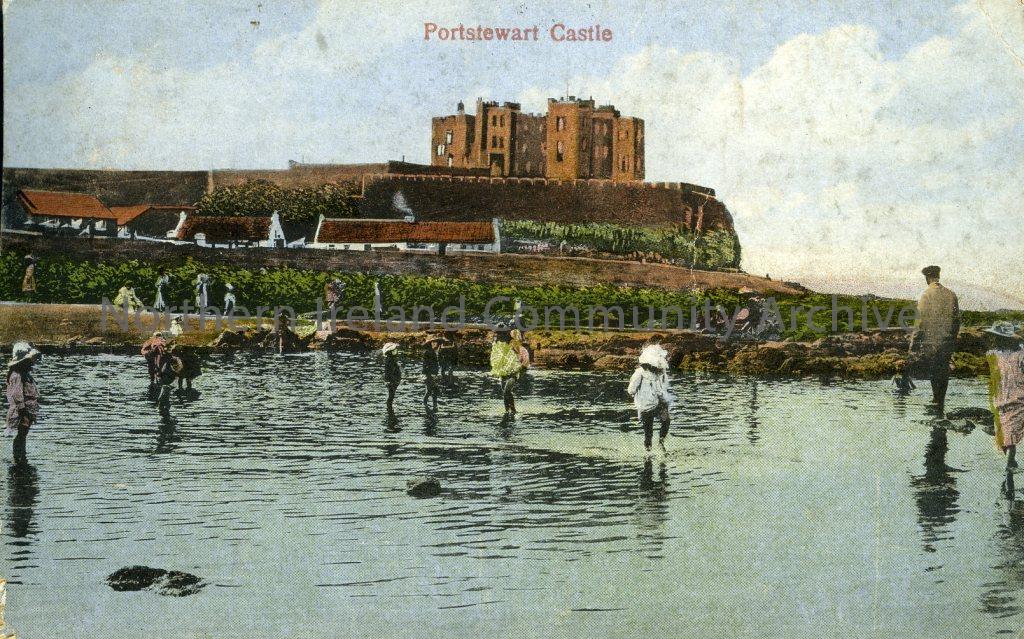colour postcard of Portstewart Castle (2243)