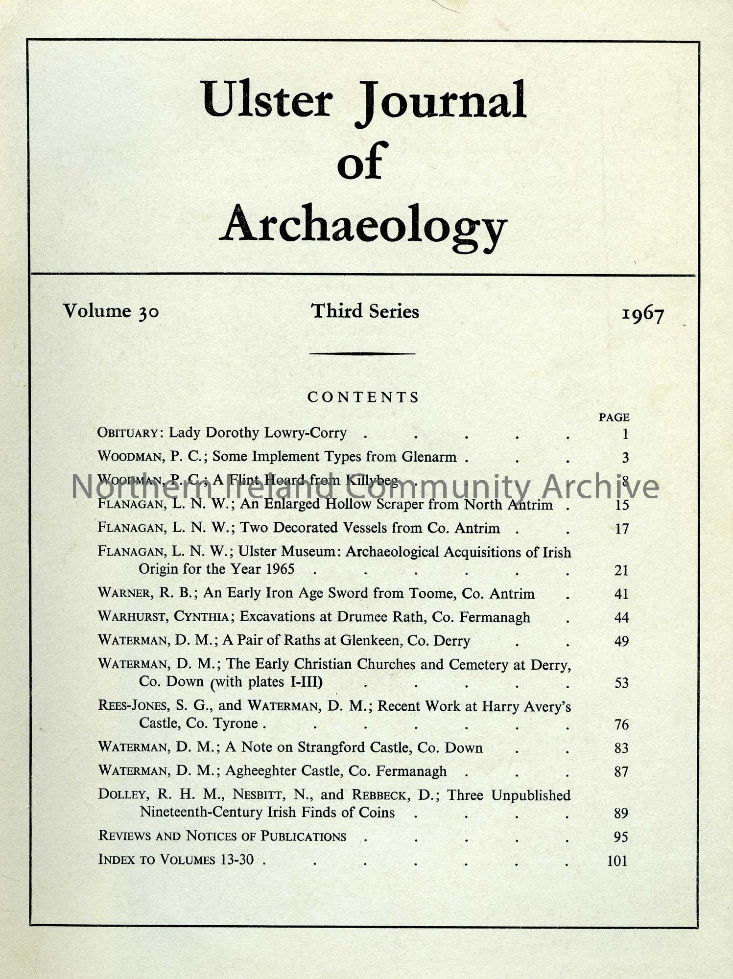 Ulster Journal of Archaeology (1139)