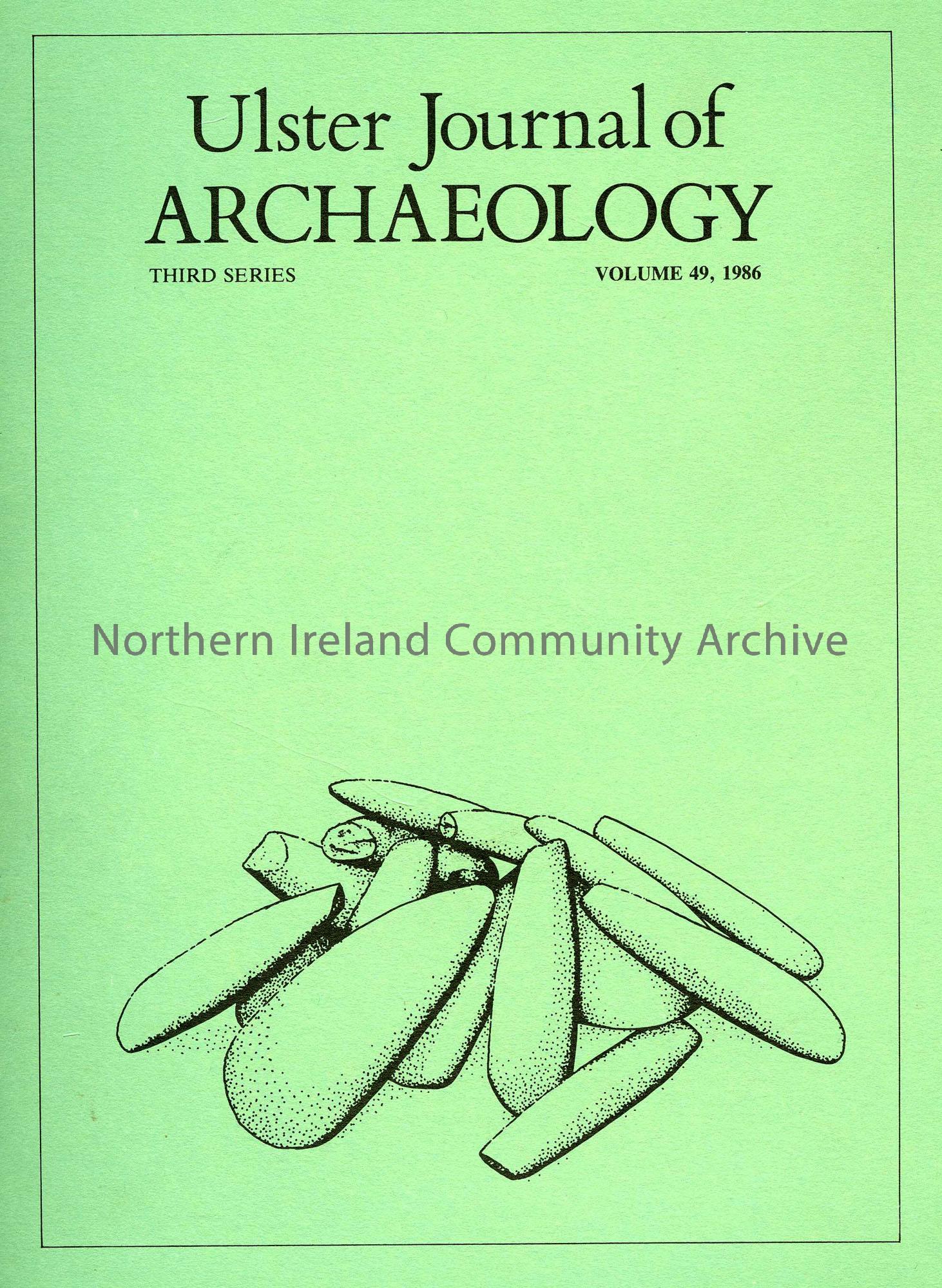 book titled, Ulster Journal of Archaeology. Third Series Volume 49, 1986 (5589)