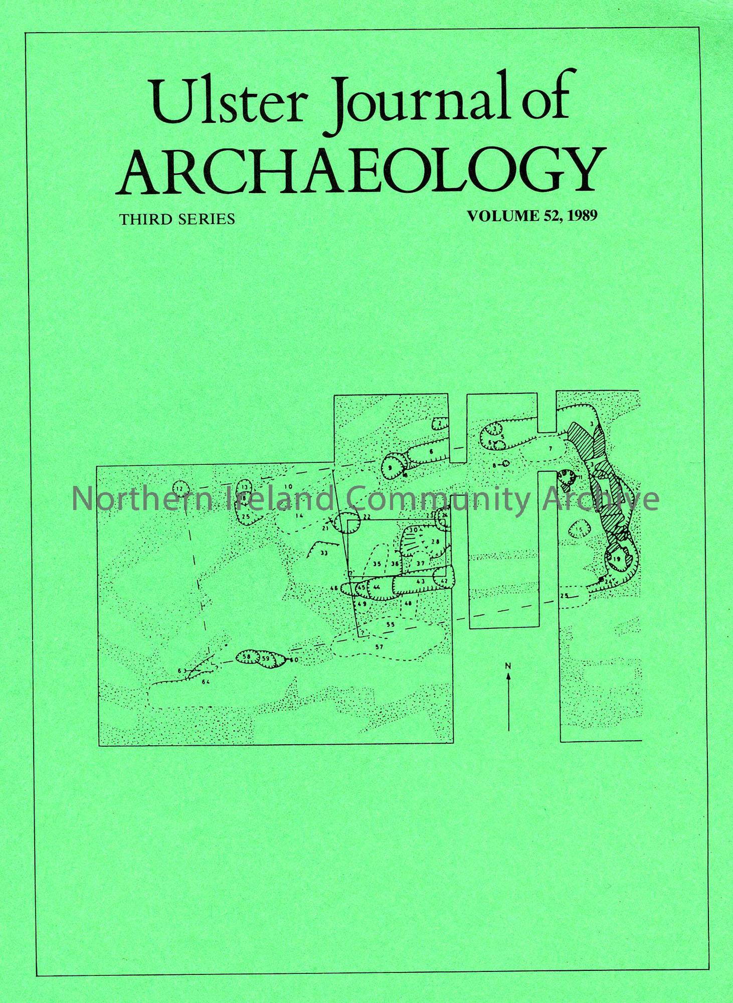 book titled, Ulster Journal of Archaeology. Third Series Volume 52, 1989 (4946)