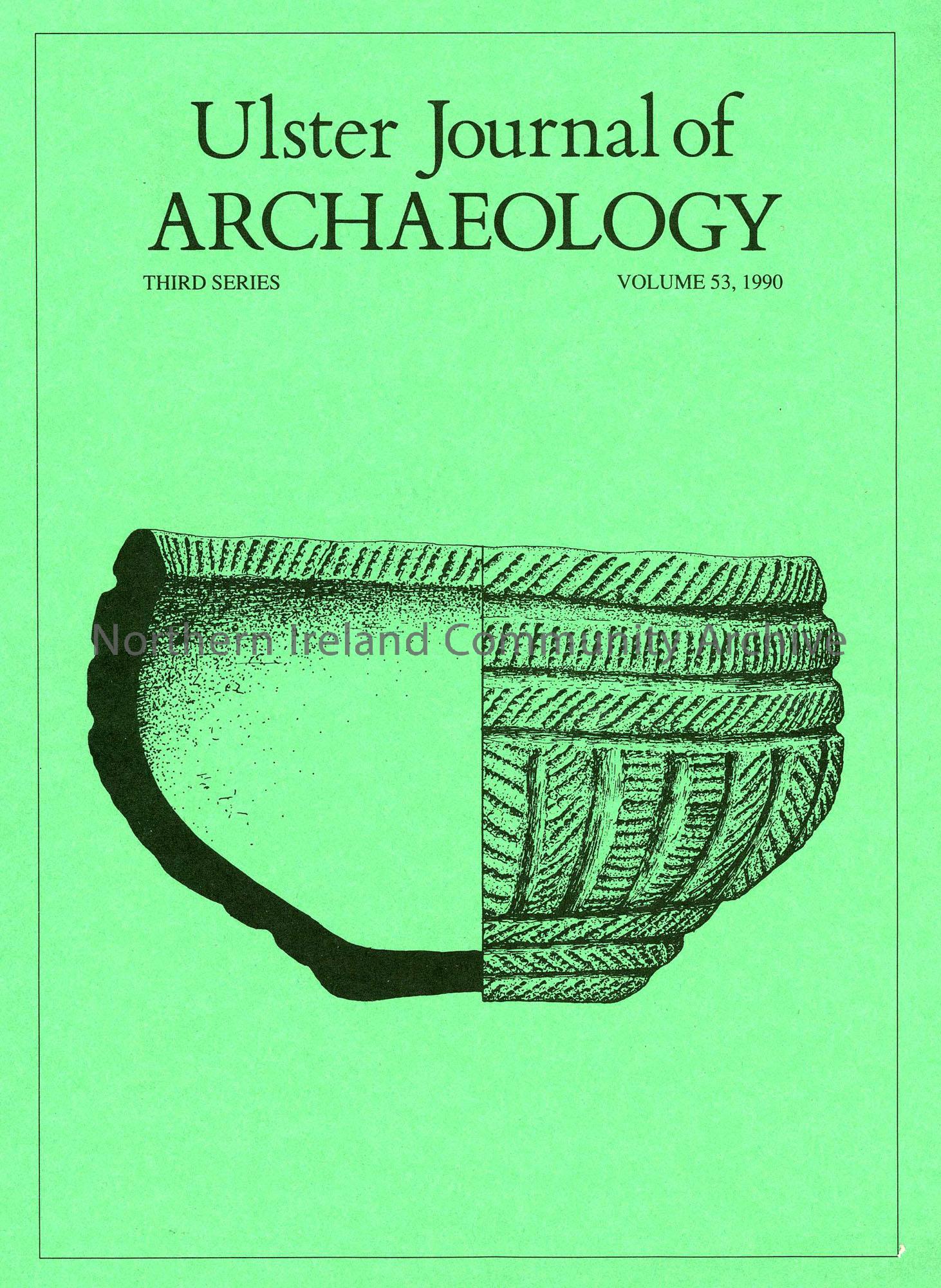 book titled, Ulster Journal of Archaeology. Third Series Volume 53, 1990 (1650)