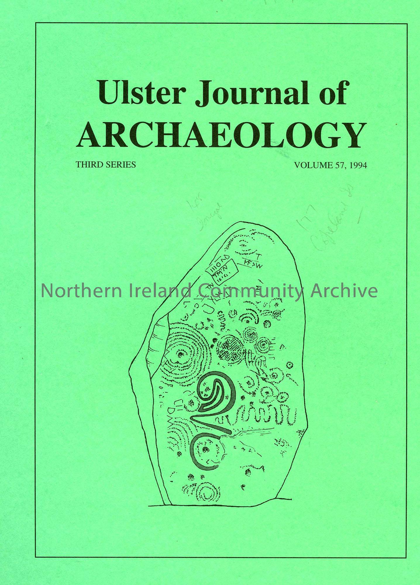 book titled, Ulster Journal of Archaeology. Third Series Volume 57, 1994 (3762)