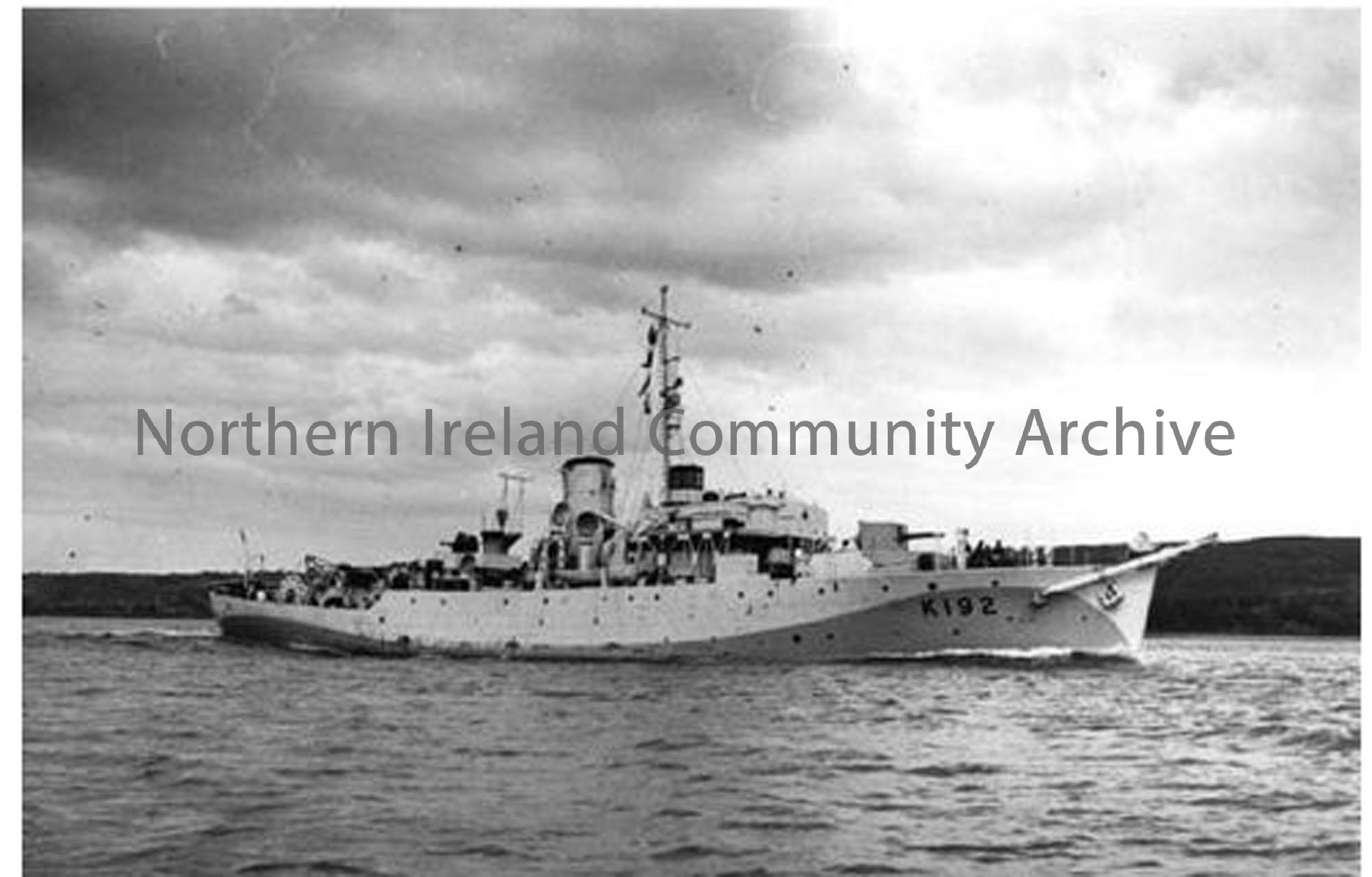 HMS Bryony
K192
Ship number 1102
Launched 15th March 1941
Commissioned 16th June 1942
 (3236)