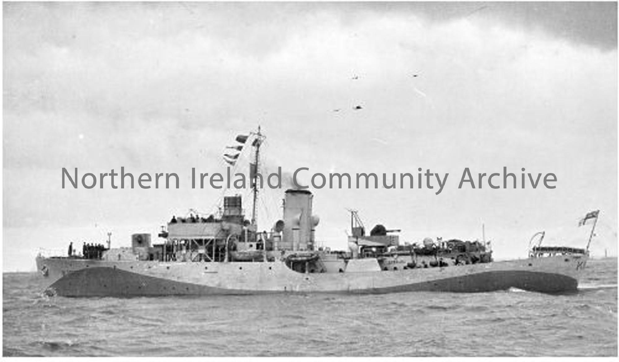 HMS Cowslip
K 196  
Ship number 1105
Launched 28 May, 1941  
Commissioned 9 Aug, 1941 
 (1482)