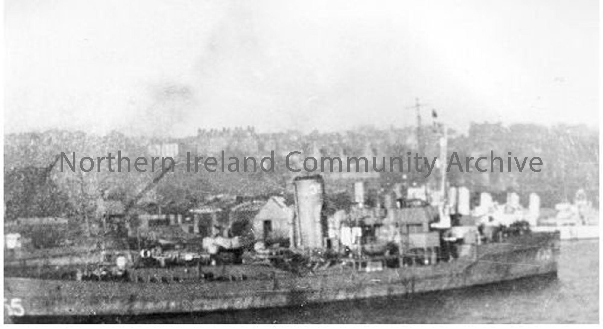 HMS Periwinkle
K 55  
Ship number 1059
Launched 24 Feb, 1940  
Commissioned 8 Apr, 1940  
 (5793)