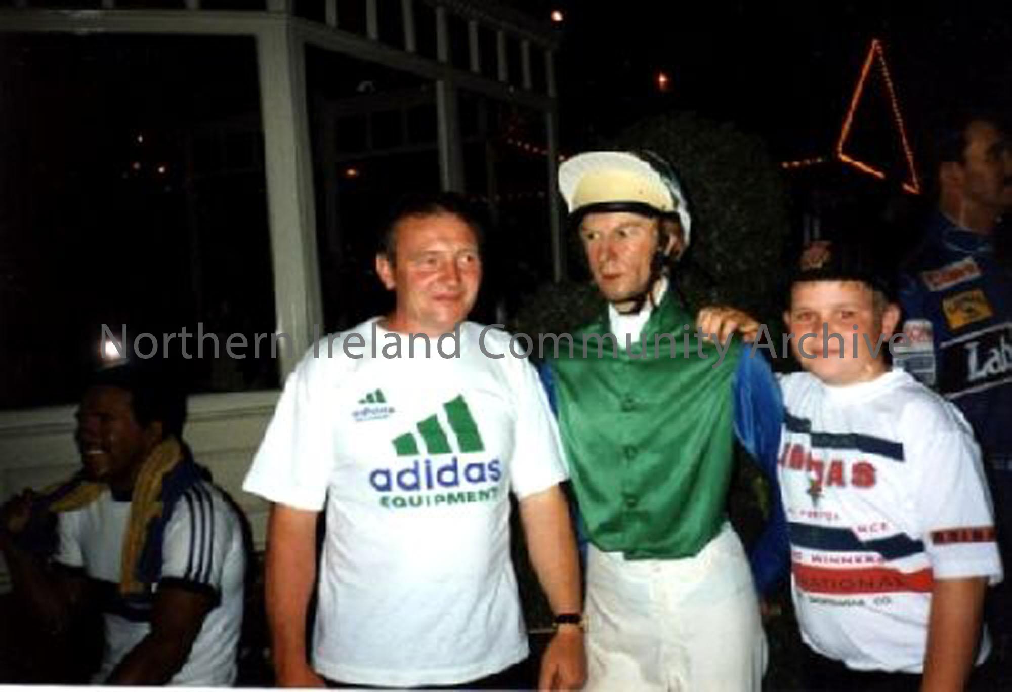 James McMaster and his son Andrew with a very famous jockey (1337)