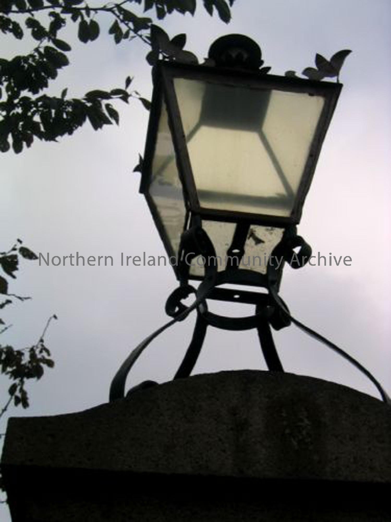 Lamp on top of Stranocum War Memorial (3488)