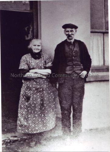 Mr and Mrs McCullagh who lived in Gate End in the early 1900s. (3882)