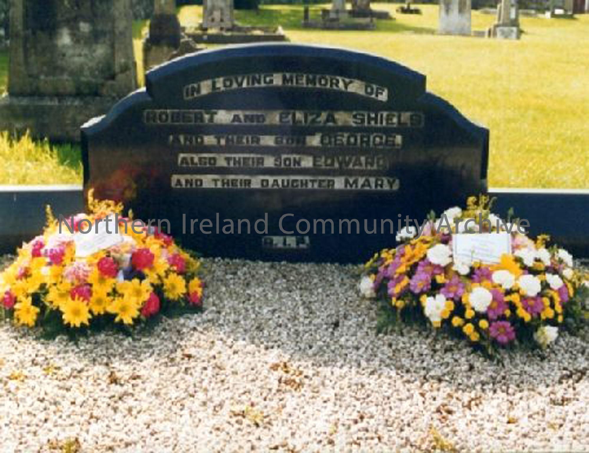 George Shiels grave at the Church of Our Lady and St Patrick, Castle Street, Ballymoney (3149)