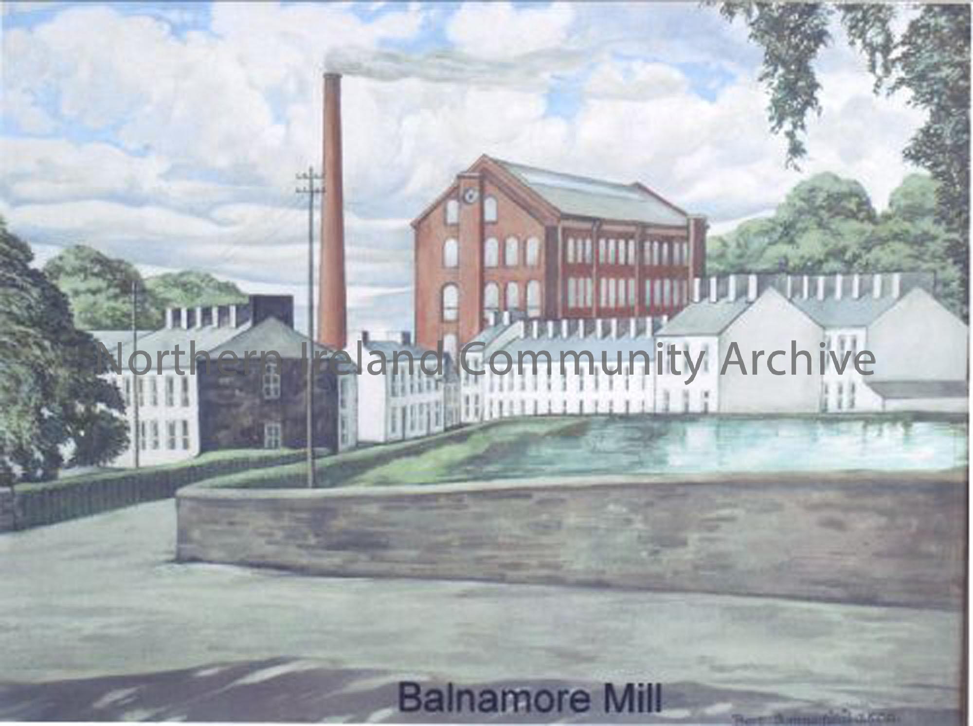 Painting of Balnamore Mill by Bert Summerfield, who married Molly Boyd (5412)