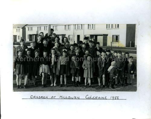 Children at Millburn, Coleraine, 1958