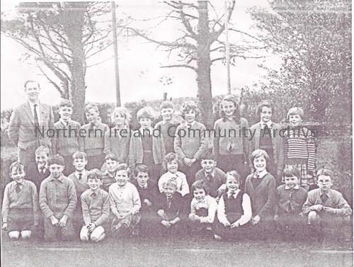 Largy Primary School pupils in a photograph taken for an article in the Coleraine Chronicle, 1962