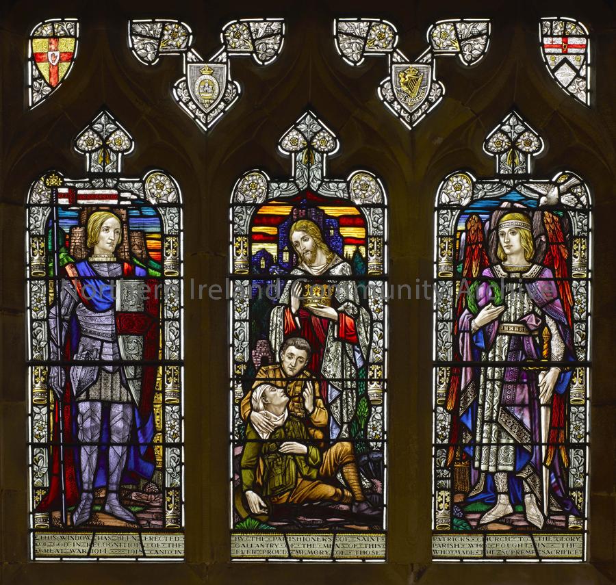 Stained glass window from St Patrick’s Church