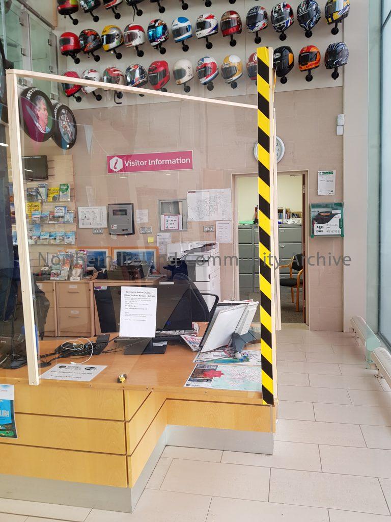 Ballymoney Museum and VIC desk being prepared for reopening after lockdown
