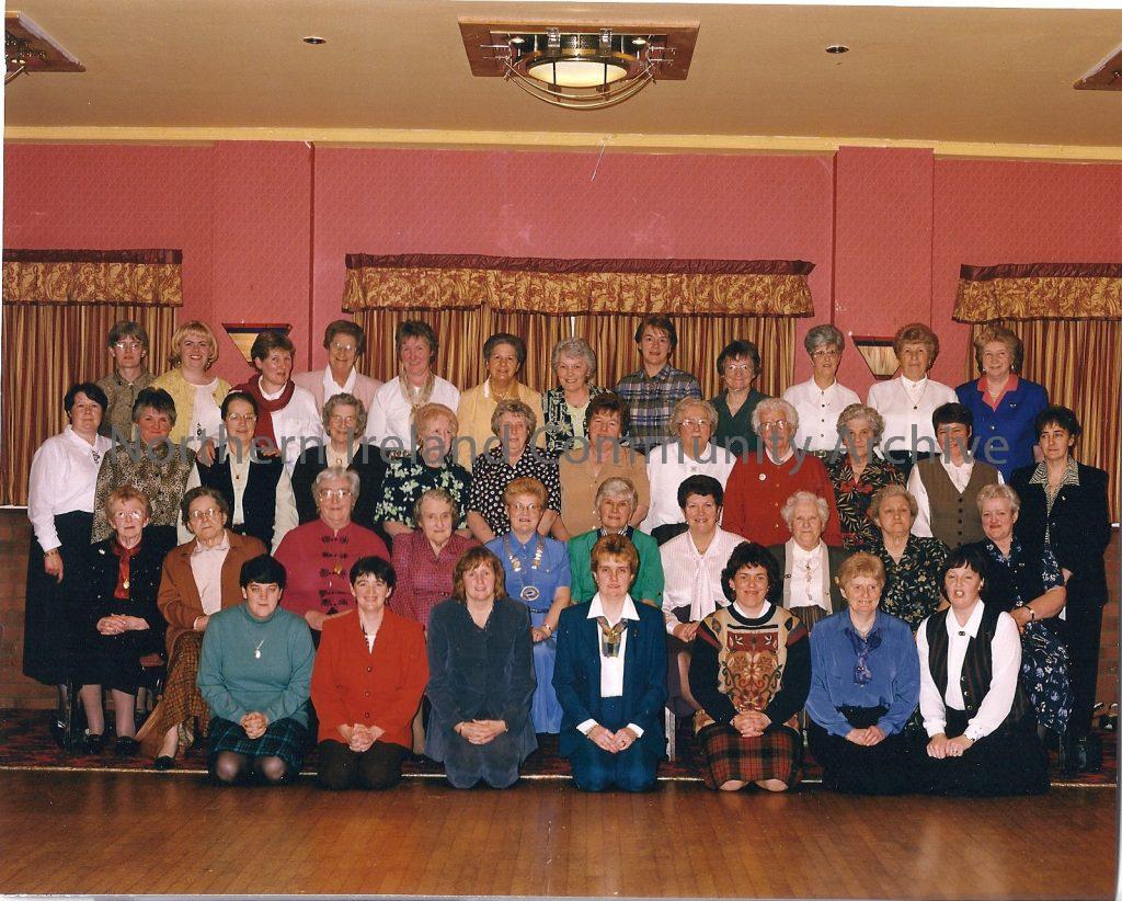 Members of Terrydremond Women’s Institute celebrating their 50th Anniversary in 1998.