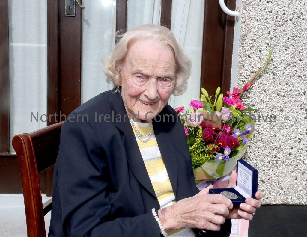 Three centenarians receive special civic gift from Causeway Coast and Glens Borough Council – Isabelle Claypole (2)