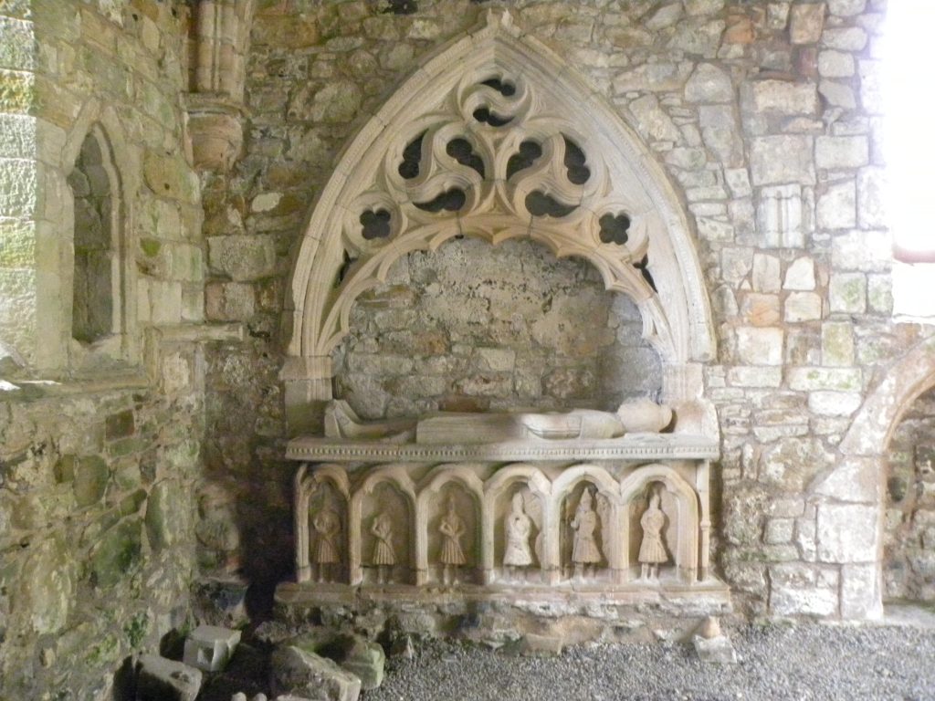 Photograph of the tomb of Cooey-na-Gall O’Cahan in Dungiven Priory.