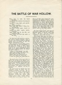 Scan of The Battle of War Hollow, page 1, from Ulster Folk Tales by Sam Henry.