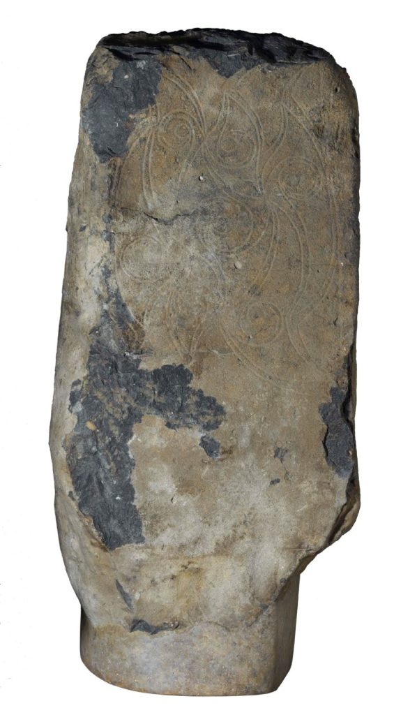 The Derrykeighan Stone, with its La Tène style engraving, dates to the 1st century BC - 1st century AD, and is now part of Ballymoney Museum's collection.