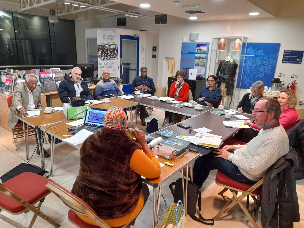 GVLC participants seated around a table at a writing workshop.